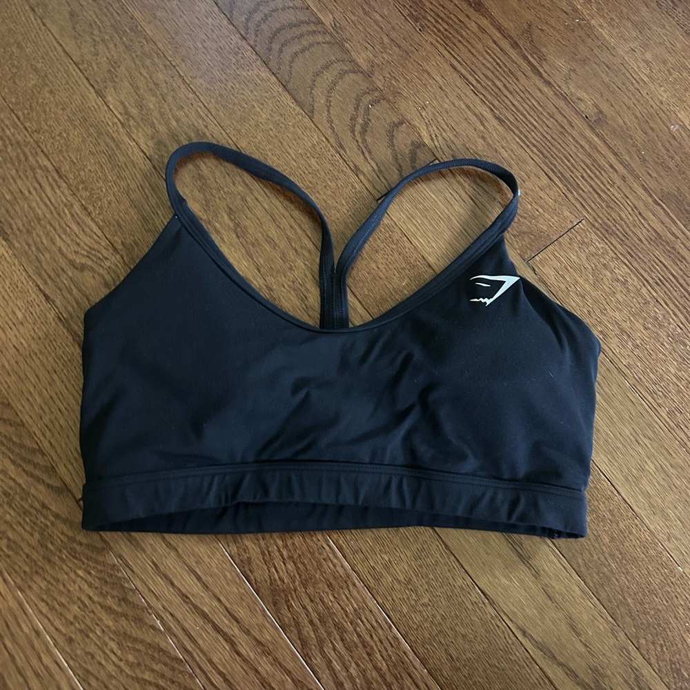 Gymshark Black Sports Bra with Y back